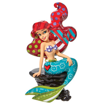 Gift Disney Britto Disney Britto Ariel on Rock Figurine Book