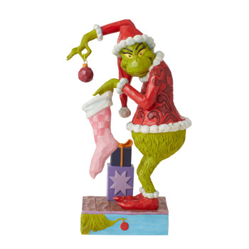Gift Grinch Stealing Ornament Figurine Book