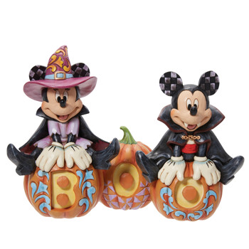 Disney Traditions Mickey & Minnie Halloween Figurine