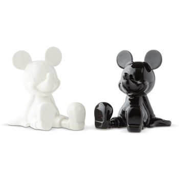 Gift Disney Black and White Mickey Salt and Pepper Shakers Book
