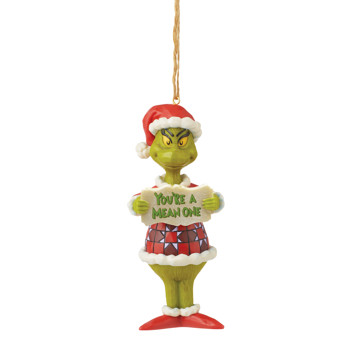 Gift Grinch PVC Ornament You're A Mean One Book