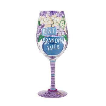 Gift Lolita Best Grandma Ever Wine Glass  Book
