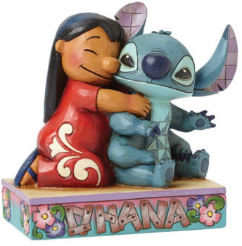 Gift Disney Traditions Lilo Hugging Stitch Figurine Book