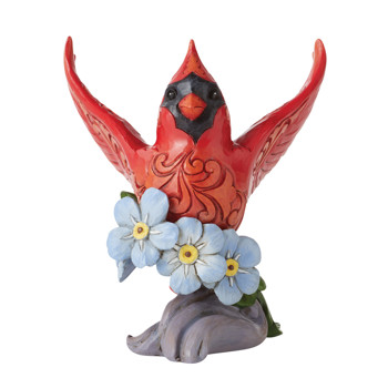 Gift Jim Shore Caring Cardinals Forget-Me-Not Figurine Book