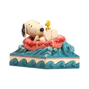 Gift Peanuts by Jim Shore Snoopy and Woodstock in Floatie Figurine Book