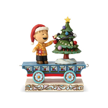 Gift Peanuts by Jim Shore Christmas Train 4 Linus Figurine Book