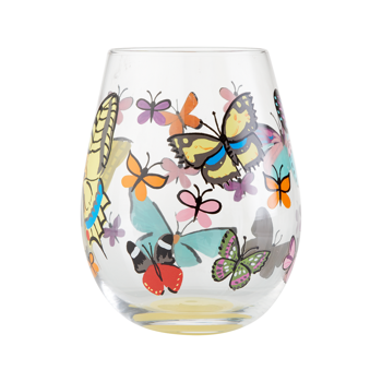 Gift Lolita Swg Butterfly Stemless Wine Glass Book