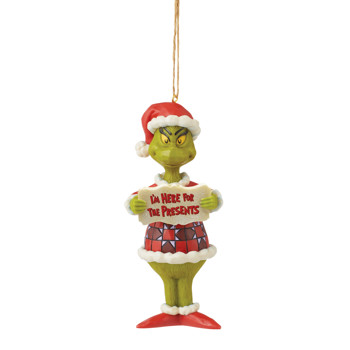 Gift Grinch PVC Ornament I'm Here For Book