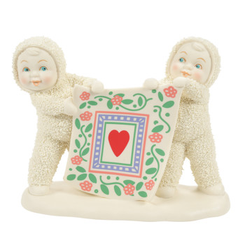 Gift Snowbabies Quilting Queens Figurine Book