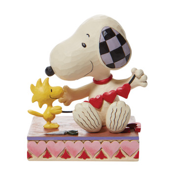 Gift Peanuts by Jim Shore Snoopy with Hearts Figurine Book