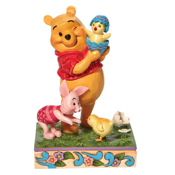 Gift Disney Traditions Pooh & Piglet with Chick Figurine Book
