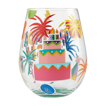 Gift Lolita Swg Birthday Bash Stemless Wine Glass Book