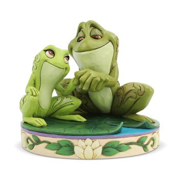 Gift Tiana and Naveen as Frogs Figurine Book