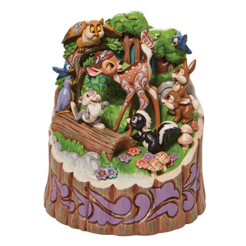 Disney Traditions Bambi Carved by Heart figurine