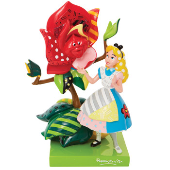 Gift Disney Britto Disney Britto Alice in Wonderland Figurine Book