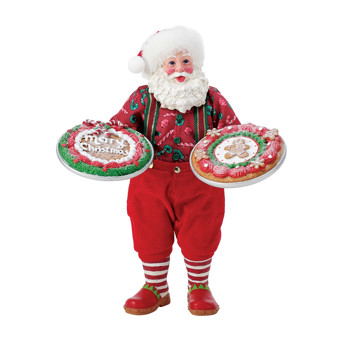 Gift Bon Appetite Possible Dreams Santa Two Big Cookies! Figurine Book