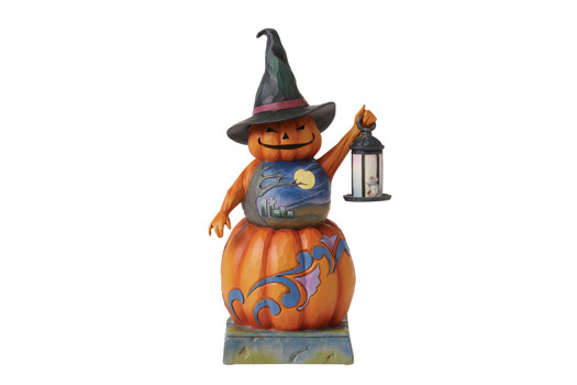 Gift Jim Shore Stacked Pumpkin Witch Figurine Book