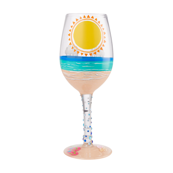 Gift Lolita  Sun On The Beach Wine Glass Book