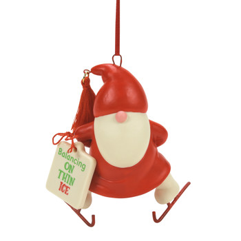 Gift Snowpinions Balancing On Thin Ice Hanging Ornament Book