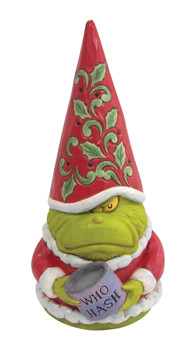 Gift Grinch Gnome with Who Hash Figurine Book
