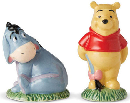 Gift Disney Pooh and Eeyore Salt & Pepper Shakers Book