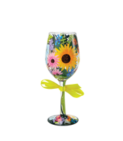 Lolita  Wildflowers Wine Glass