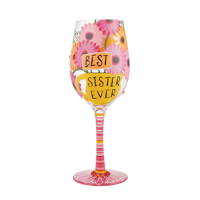 Lolita  Best Sister Ever Wine Glass