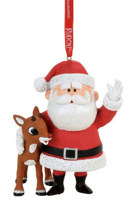 Rudolph and Santa Hanging Ornament
