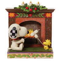 Peanuts by Jim Shore Snoopy & Woodstock Fireplace Figurine
