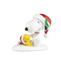 Peanuts Village Happy Holiday's Snoopy & Woodstock Village Accessory