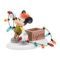 Disney Village Mickey Lights Up Christmas Village Accessory